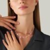 Collana Donna Stroili In Ottone Rosato Con Cuori E Cristalli Bianchi 1 Verre Gioielli - l'istituzione del gioiello