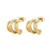 Orecchini Donna Brosway In Acciaio E Finitura Oro Giallo 14 Kt A Semi Cerchio 4 - Verre Gioielli Orecchini Donna Brosway In Acciaio E Finitura Oro Giallo 14 Kt A Semi Cerchio