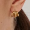 Orecchini Donna Brosway In Acciaio E Finitura Oro Giallo 14 Kt A Semi Cerchio 5 - Verre Gioielli Orecchini Donna Brosway In Acciaio E Finitura Oro Giallo 14 Kt A Semi Cerchio 1 Verre Gioielli - l'istituzione del gioiello