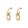 Orecchini Donna Brosway In Acciaio E Finitura Oro Giallo 14 Kt Con Pendenti Circolari