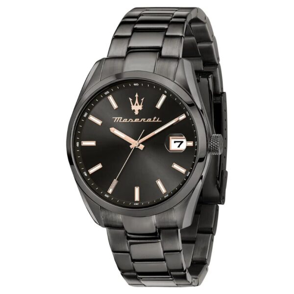 Orologio Uomo Maserati Solo Tempo Al Quarzo In Acciaio Nero Attrazione