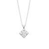 Collana Donna Recarlo Punto Luce Maria Teresa In Oro Bianco 18 Kt E Diamanti 0.235Ct