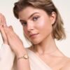 Orologio Donna Daniel Wellington In Acciaio Rosato E Pvd Oro Rosa Petite Mini Champagne Melrose 1 Verre Gioielli - l'istituzione del gioiello