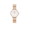 Orologio Donna Daniel Wellington In Acciaio Rosato E Zirconi Bianchi Petite Lumine Bezel