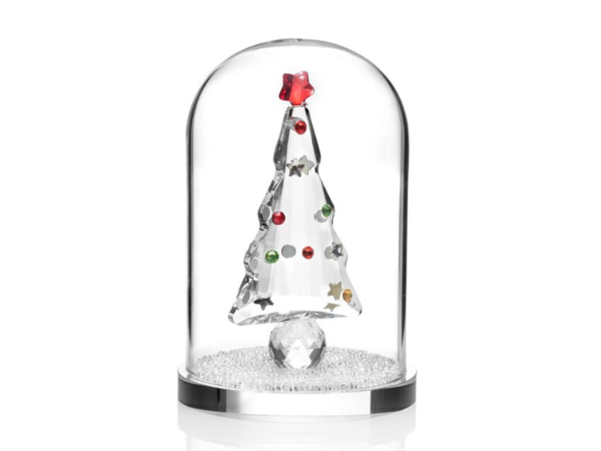 Orecchini Pendenti Natalizi A Forma Di Albero Di Natale – Cristallo E Zirconi – Colore Oro – Vintage Boho