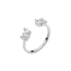 Anello Donna Brosway In Argento 925 Con Cubic Zirconia Bianchi Baguette Fancy