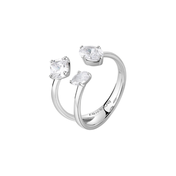 Anello Donna Brosway In Argento 925 Con Cubic Zirconia Bianchi Fancy