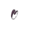 Anello Donna Brosway In Argento 925 Con Cubic Zirconia Rossi E Galvanica Nera Fancy