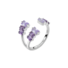 Anello Donna Brosway In Argento 925 Con Cubic Zirconia Viola Baguette Fancy