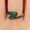 Anello Donna Brosway In Argento 925 Con Pavè Di Cubic Zirconia Verdi E Galvanica Reutenio Fancy 5 - Verre Gioielli Anello Donna Brosway In Argento 925 Con Pavè Di Cubic Zirconia Verdi E Galvanica Reutenio Fancy 1 Verre Gioielli - l'istituzione del gioiello
