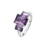 Anello Donna Brosway In Argento 925 E Cubic Zirconia Viola Baguette Fancy