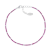 Bracciale Amen Tennis Donna In Argento 925 Silver Con Zirconi Bianchi E Fucsia