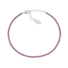 Bracciale Amen Tennis Donna In Argento 925 Silver Con Zirconi Fucsia