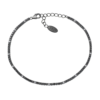 Bracciale Amen Tennis Unisex In Argento 925 Nero Con Zirconi Neri E Bianchi 1 - Verre Gioielli Bracciale Amen Tennis Unisex In Argento 925 Nero Con Zirconi Neri E Bianchi