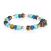 Bracciale Bimbo Gerba Con Murrina Multicolor E Ceramica E Argento 925