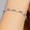 Bracciale Donna Brosway Fancy In Argento 925 Con Zirconi Bianchi E Azzurri 2 Verre Gioielli - l'istituzione del gioiello