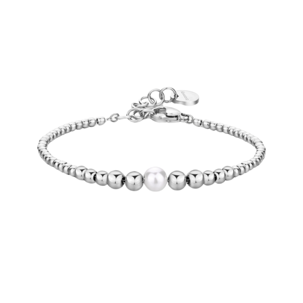 Bracciale Donna Brosway In Acciaio Con Sfere E Perla Di Conchiglia