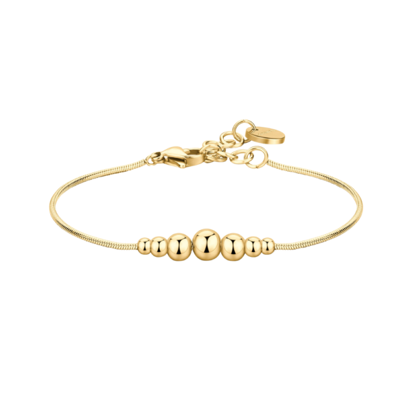 Bracciale Donna Brosway In Acciaio E Pvd Oro Giallo 14 Kt Con Sfere