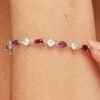 Bracciale Donna Brosway In Argento 925 Con Cubic Zirconia Rosso Rubino A Goccia E Bianchi Quadrati Fancy 6 - Verre Gioielli Bracciale Donna Brosway In Argento 925 Con Cubic Zirconia Rosso Rubino A Goccia E Bianchi Quadrati Fancy 2 Verre Gioielli - l'istituzione del gioiello