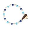 Bracciale Per Bambini Gerba Con Murrina E Ceramica Multicolor E Argento 925