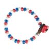 Bracciale Per Bambini Gerba Con Murrina E Ceramica Multicolor E Argento 925