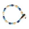 Bracciale Per Bambini Gerba Con Murrina E Ceramica Multicolor E Argento 925