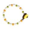 Bracciale Per Bambini Gerba Con Murrina E Ceramica Multicolor E Argento 925