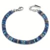 Bracciale Uomo Boccadamo Man In Acciaio Con Sodalite E Ematite Blu