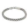 Bracciale Uomo Boccadamo Man In Acciaio Silver A Catena Quadrata