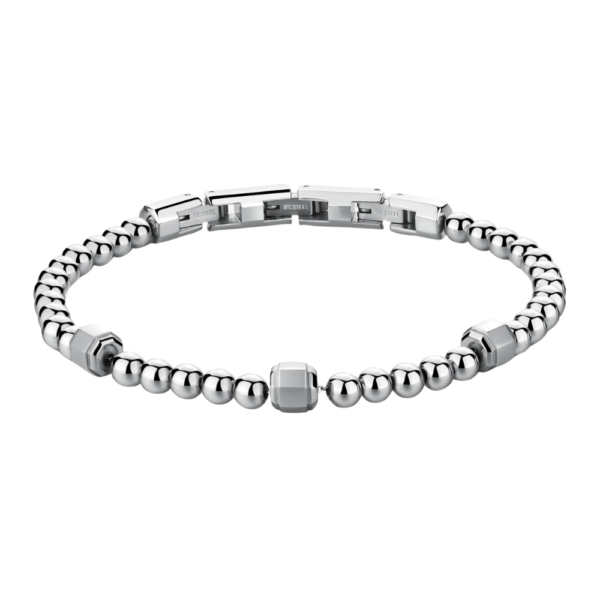 Bracciale Uomo Brosway In Acciaio Silver Con Sfere Riptide