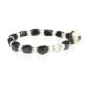 Bracciale Uomo Gerba Con Agata Nera E Murrina Avorio E Argento 925 1 - Verre Gioielli Bracciale Uomo Gerba Con Agata Nera E Murrina Avorio