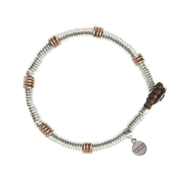 Bracciale Uomo Gerba In Argento 925 Silver E Rosato Lux 05