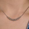 Collana Donna Brosway Con Sfere In Acciaio 2 Verre Gioielli - l'istituzione del gioiello