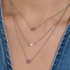 Collana Donna Brosway Multifilo In Acciaio Con Sfere E Perla Di Conchiglia 1 Verre Gioielli - l'istituzione del gioiello
