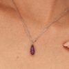 Collana Donna Girocollo Brosway In Argento 925 Con Pendente A Goccia E Zirconi Rossi Fancy 1 Verre Gioielli - l'istituzione del gioiello