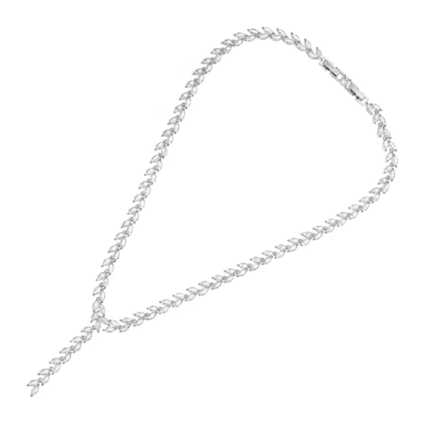 Collana Donna Ottaviani In Metallo Con Cubic Zirconia Bianchi E Pendente