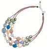 Collana Donna Ottaviani In Metallo Rosato Con Cristalli Multicolor 1 - Verre Gioielli Collana Donna Ottaviani In Metallo Rosato Con Cristalli Multicolor