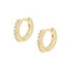 Orecchini Donna Amen In Argento 925 Dorato A Cerchio Con Zirconi Champagne 2 - Verre Gioielli Orecchini Donna Amen In Argento 925 Dorato A Cerchio Con Zirconi Champagne