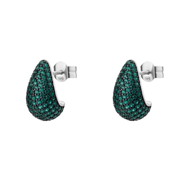 Orecchini Donna Brosway A Goccia In Argento 925 Con Cubic Zirconia Verdi E Galvanica Reutenio Fancy