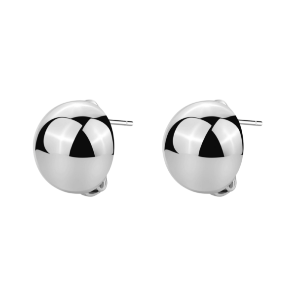 Orecchini Donna Brosway A Semi Sfera In Acciaio Silver