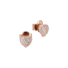 Orecchini Donna Mya Boccadamo A Cuore In Bronzo Placcato Oro Rosa E Zirconi Bianchi 2 - Verre Gioielli Orecchini Donna Mya Boccadamo A Cuore In Bronzo Placcato Oro Rosa E Zirconi Bianchi