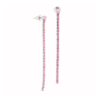 Orecchini Donna Mya Boccadamo Tennis In Acciaio E Zirconi Rosa 1 - Verre Gioielli Orecchini Donna Mya Boccadamo Tennis In Acciaio E Zirconi Rosa