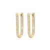 Orecchini Donna Rosato In Argento 925 Placcato Oro Giallo E Zirconi Bianchi 2 - Verre Gioielli Orecchini Donna Rosato In Argento 925 Placcato Oro Giallo E Zirconi Bianchi