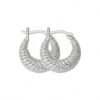 Orecchini Donna Stroili A Cerchio In Argento 925 E Cubic Zirconia Bianchi 4 Verre Gioielli - l'istituzione del gioiello