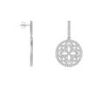 SOFIA MILANI Orecchini Pendenti Donna In Argento 925 Con Zircone - Design Fiore Ornamento