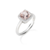 Anello Donna Amen In Argento 925 Con Morganite Rosa E Zirconi Bianchi 1 - Verre Gioielli Anello Donna Amen In Argento 925 Con Morganite Rosa E Zirconi Bianchi