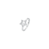 Anello Donna Luca Barra Regolabile In Acciaio E Zirconi Bianchi Con Stella 2 - Verre Gioielli Anello Donna Luca Barra Regolabile In Acciaio E Zirconi Bianchi Con Stella