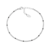 Bracciale Amen Tennis Unisex In Argento 925 Silver Con Zirconi Bianchi E Neri