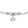 Bracciale Bimba Luca Barra In Acciaio Con Cristalli Bianchi E Corona 5 - Verre Gioielli Bracciale Bimba Luca Barra In Acciaio Con Cristalli Bianchi E Corona 1 Verre Gioielli - l'istituzione del gioiello