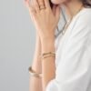 Bracciale Donna Bangle Unoaerre Rigido Doppio Filo In Bronzo Dorato 5 - Verre Gioielli Bracciale Donna Bangle Unoaerre Rigido Doppio Filo In Bronzo Dorato 1 Verre Gioielli - l'istituzione del gioiello